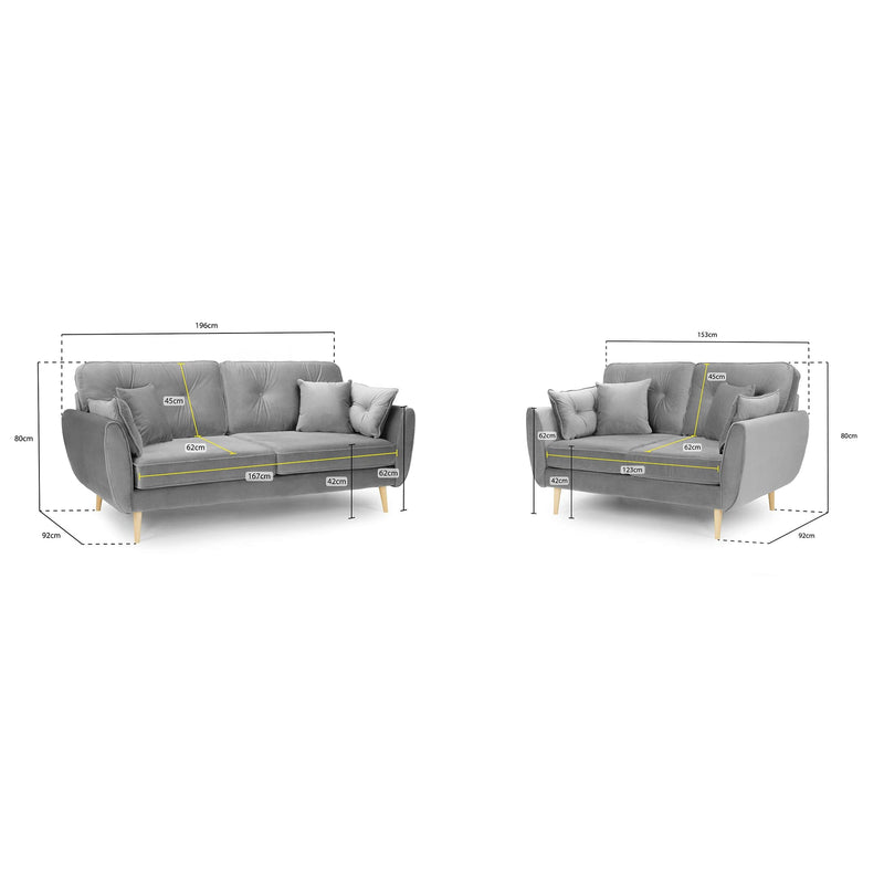 Zinc Sofa Grey 3+2 Set (7027296698432)