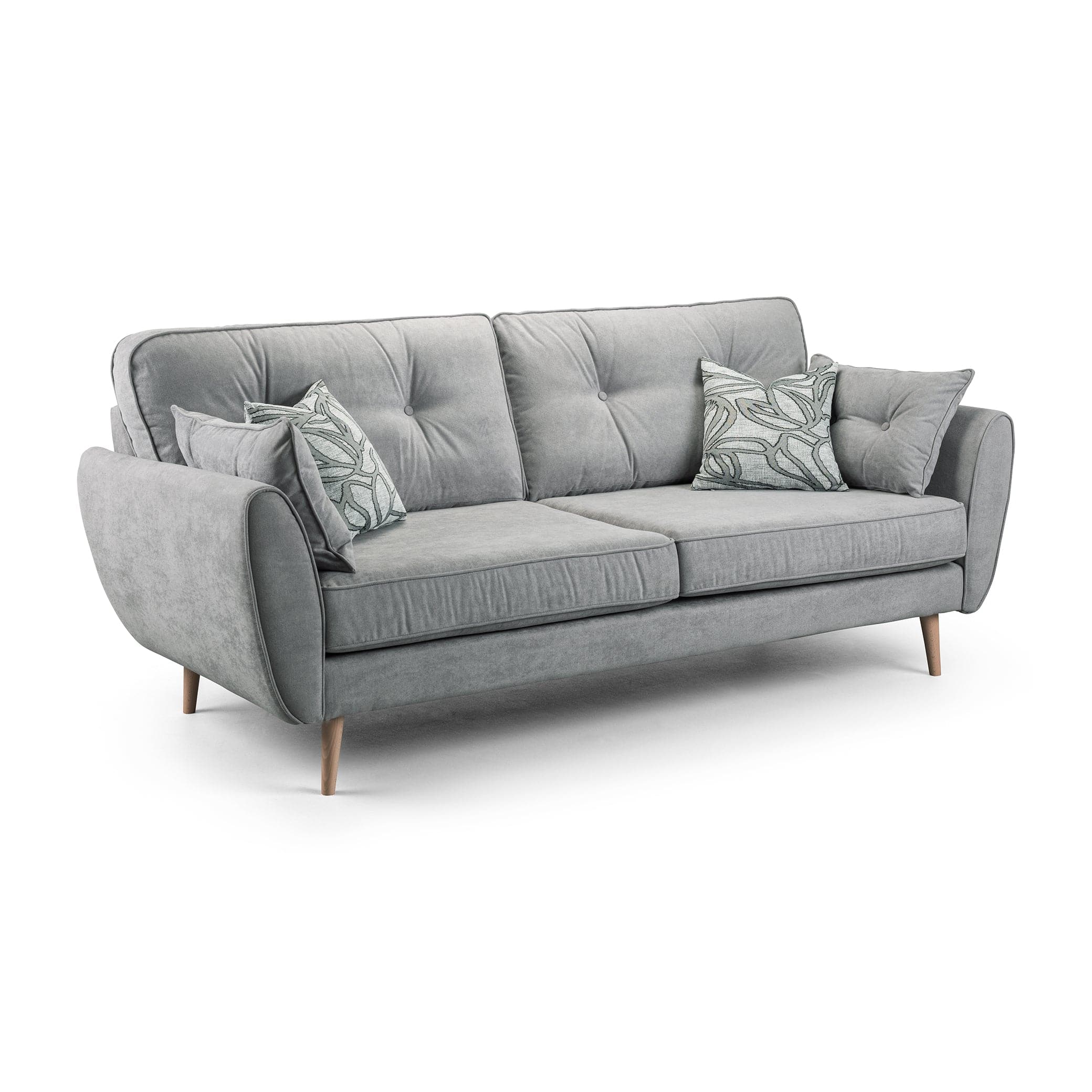 Zinc Sofa Grey 3 Seater (7027296796736)