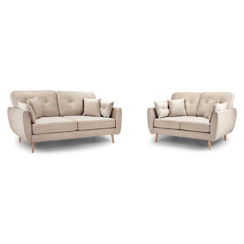 Zinc Sofa Plush Beige 3+2 Set (7027297419328)