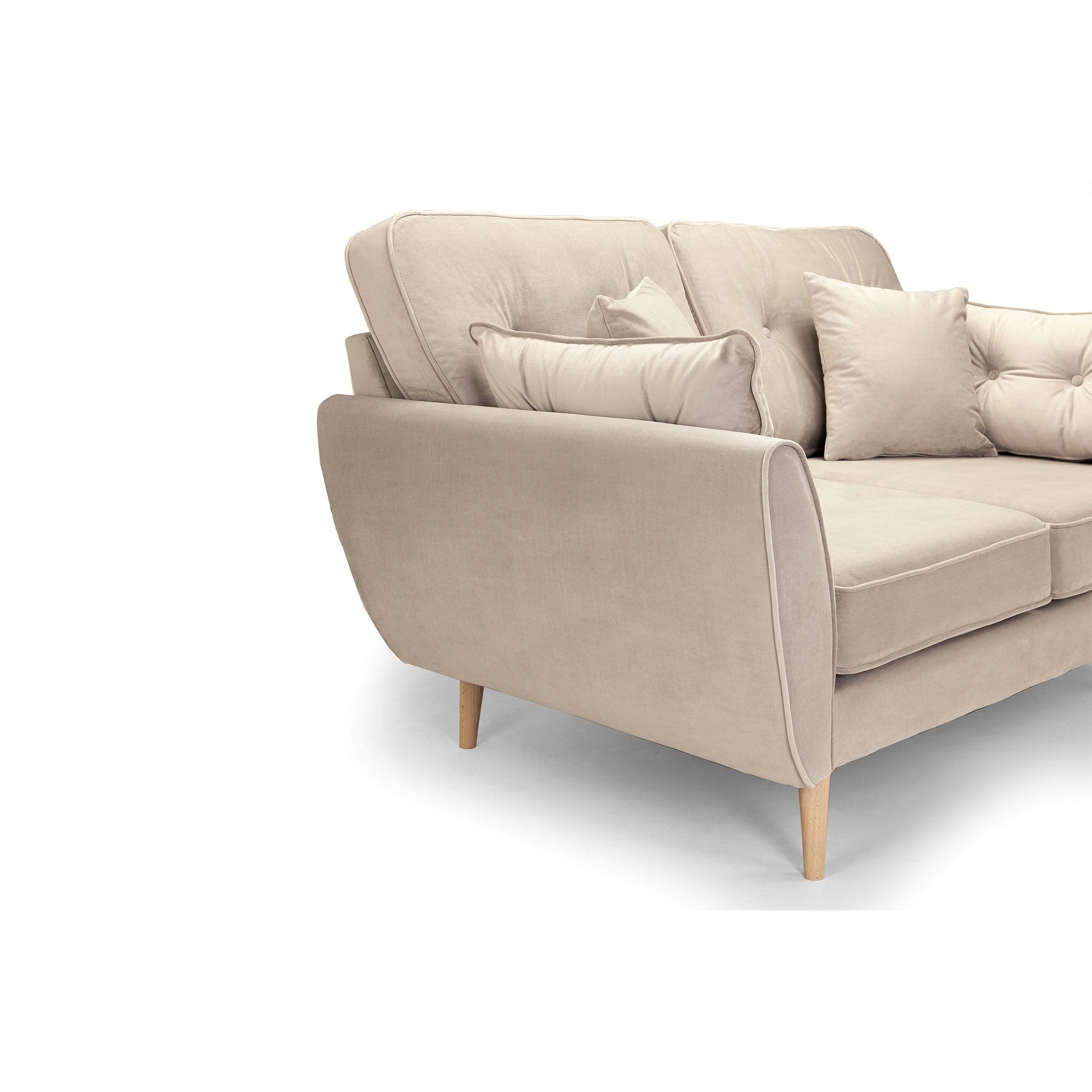 Zinc Sofa Plush Beige 3+2 Set (7027297419328)