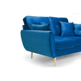 Zinc Sofa Plush Blue 2 Seater (7027297484864)