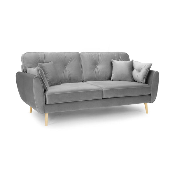 Zinc Sofa Plush Grey 3 Seater (7027309117504)