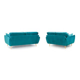 Zinc Sofa Plush Teal 3+2 Set (7027309576256)